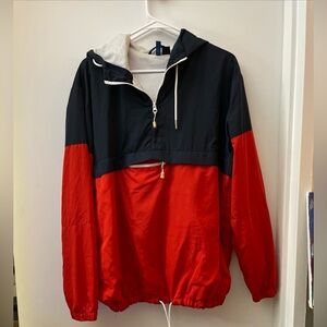 Dark Blue Jacket with White Mesh